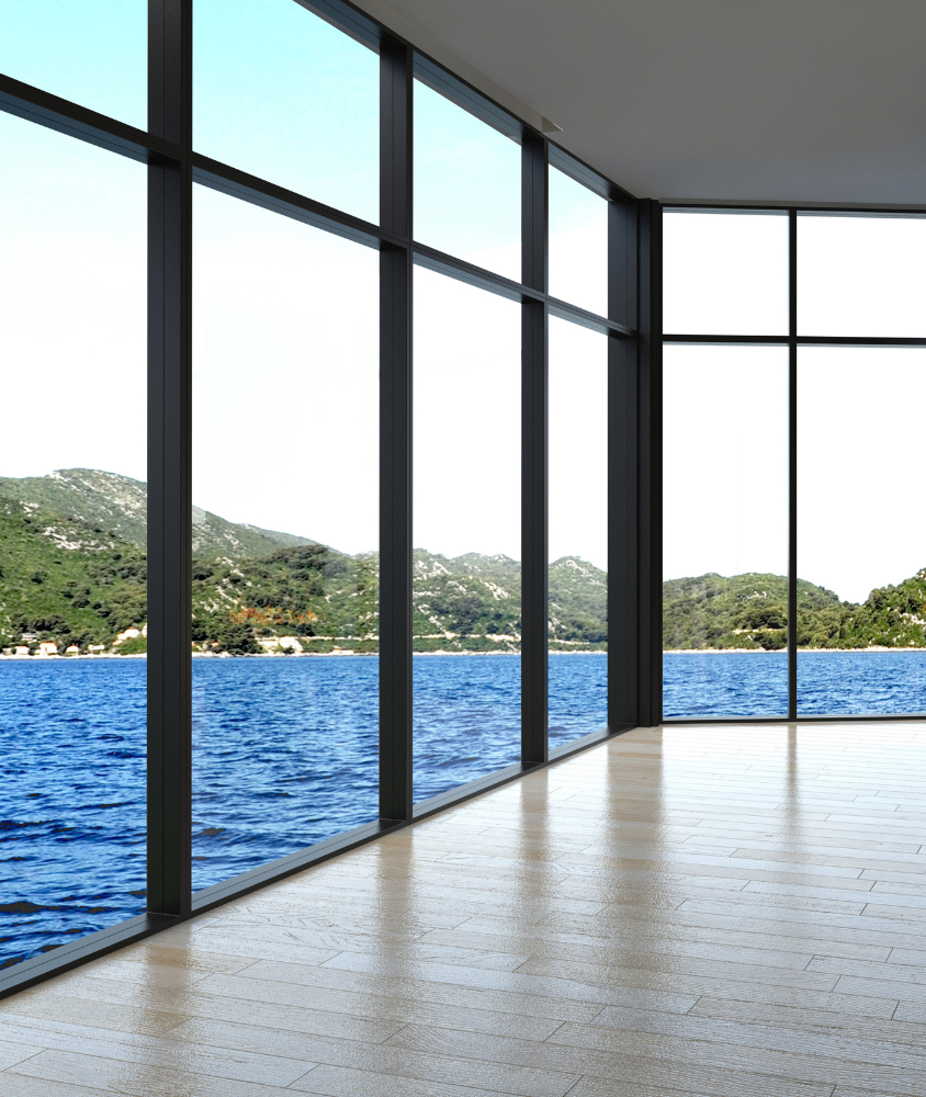 paredes de vidro em Ubatuba